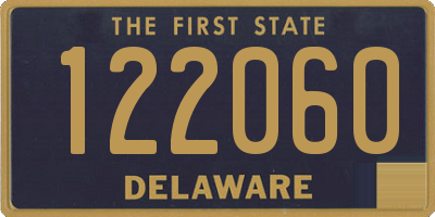 DE license plate 122060