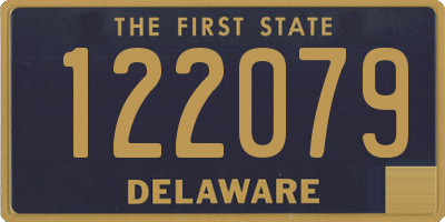 DE license plate 122079