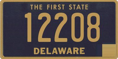 DE license plate 12208