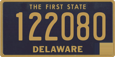 DE license plate 122080