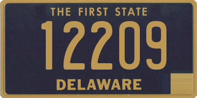 DE license plate 12209