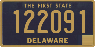 DE license plate 122091