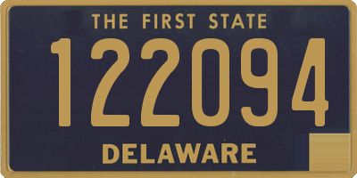 DE license plate 122094