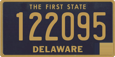 DE license plate 122095