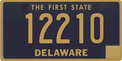 DE license plate 12210