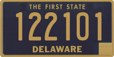 DE license plate 122101