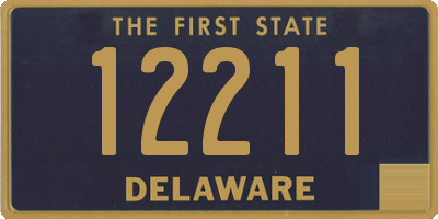 DE license plate 12211