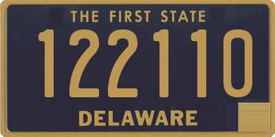 DE license plate 122110