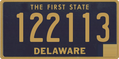 DE license plate 122113