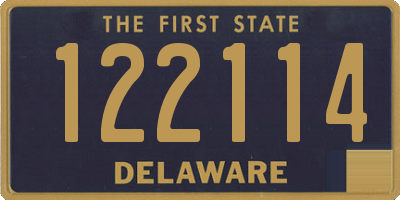 DE license plate 122114