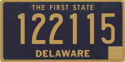 DE license plate 122115