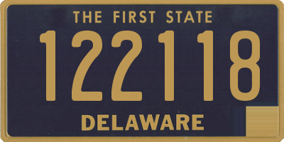 DE license plate 122118