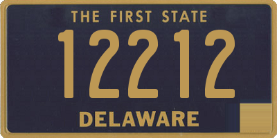 DE license plate 12212