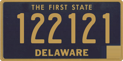 DE license plate 122121