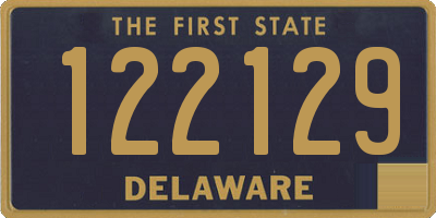 DE license plate 122129