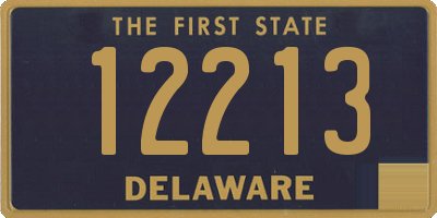 DE license plate 12213