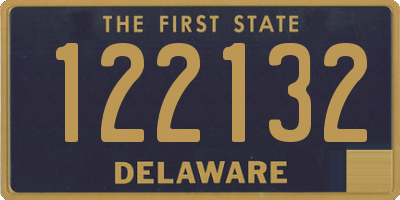 DE license plate 122132