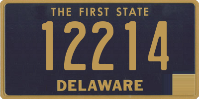 DE license plate 12214