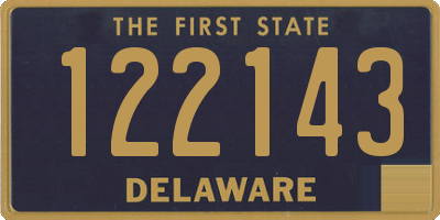 DE license plate 122143