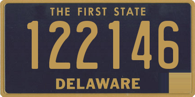 DE license plate 122146