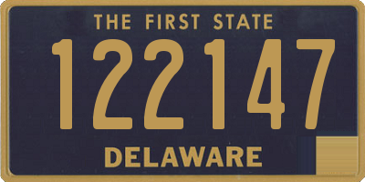 DE license plate 122147