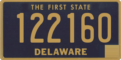 DE license plate 122160