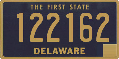 DE license plate 122162