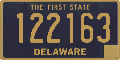 DE license plate 122163