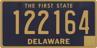 DE license plate 122164