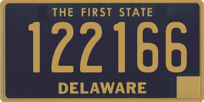 DE license plate 122166