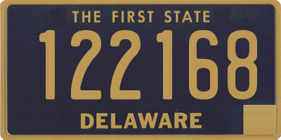 DE license plate 122168