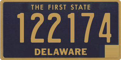 DE license plate 122174