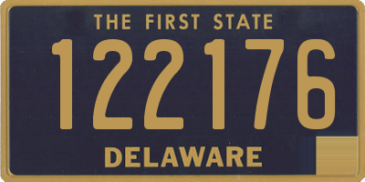 DE license plate 122176