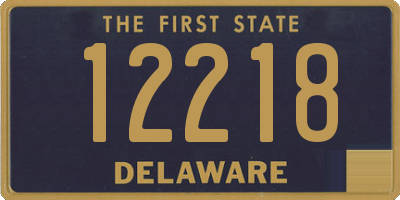 DE license plate 12218