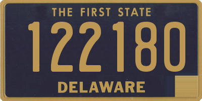 DE license plate 122180