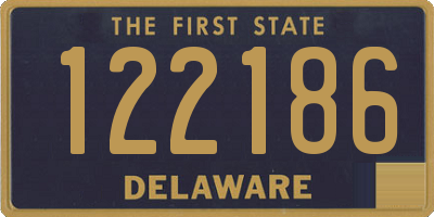 DE license plate 122186