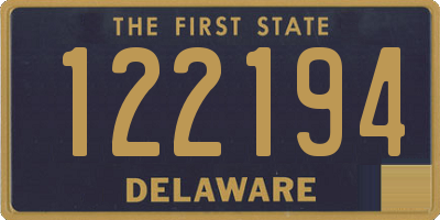 DE license plate 122194