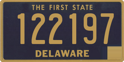 DE license plate 122197