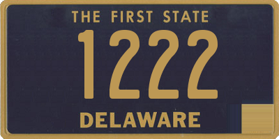 DE license plate 1222