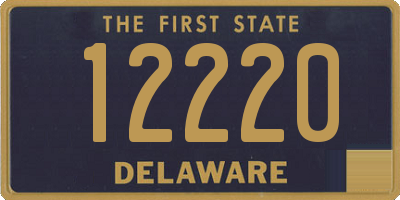 DE license plate 12220