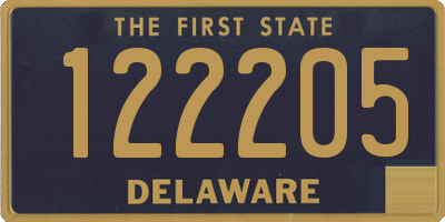 DE license plate 122205