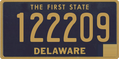 DE license plate 122209