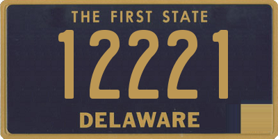 DE license plate 12221