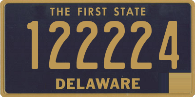 DE license plate 122224