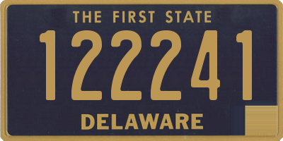 DE license plate 122241