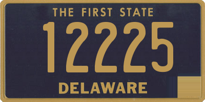 DE license plate 12225