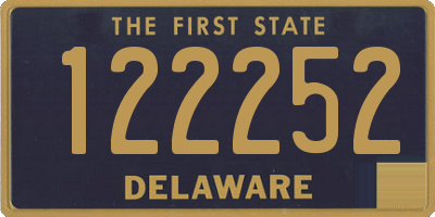 DE license plate 122252