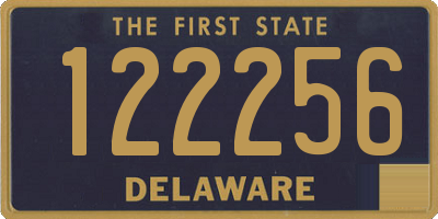 DE license plate 122256