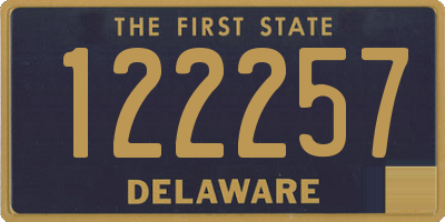 DE license plate 122257