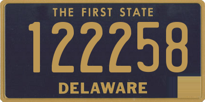 DE license plate 122258